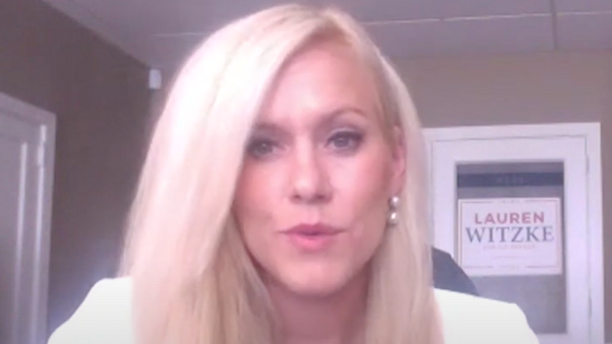 YouTube screenshot of Lauren Witzke