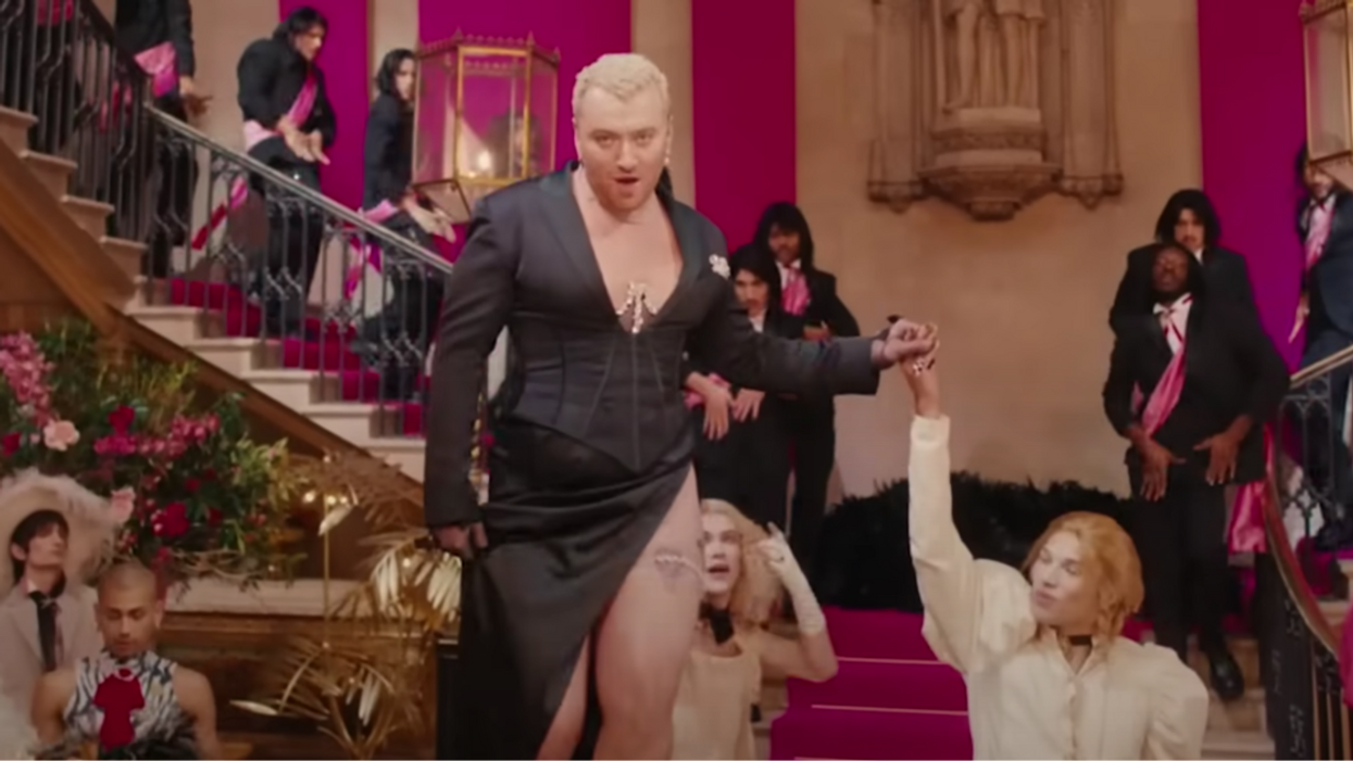 YouTube screenshot of Sam Smith in the music video for "I'm Not Here to Make Friends"