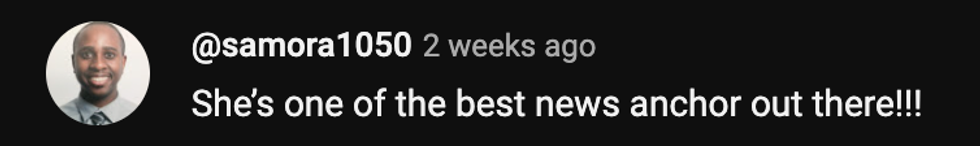 YouTube screenshot of @samora1050's post