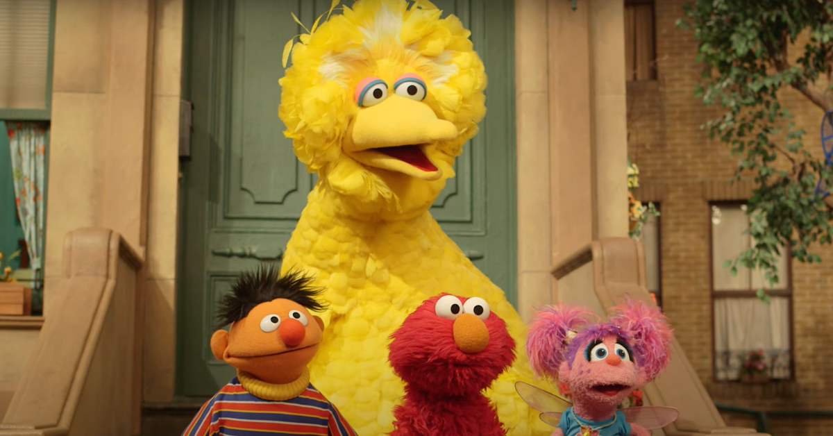 YouTube screenshot of "Sesame Street" characters