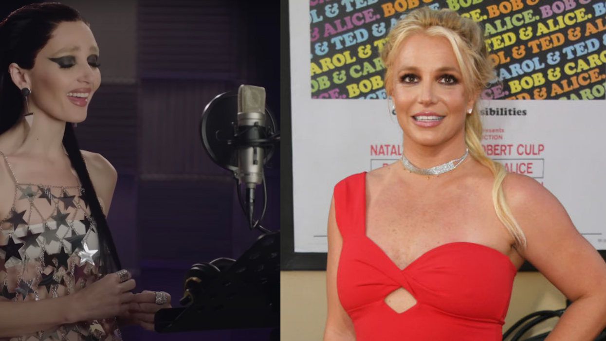 YouTube screenshot of 'SNL' sketch; Britney Spears