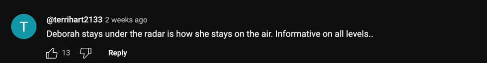 YouTube screenshot of @terrihart2133's post