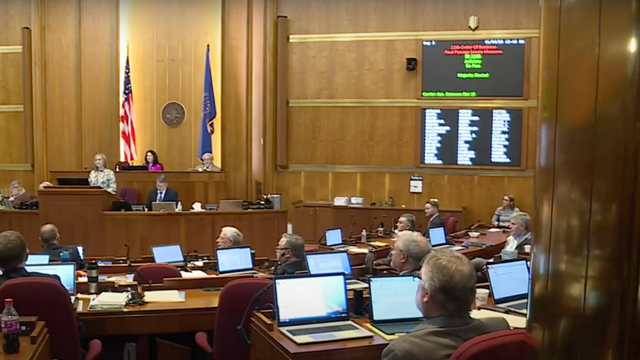 YouTube screenshot of the North Dakota Senate
