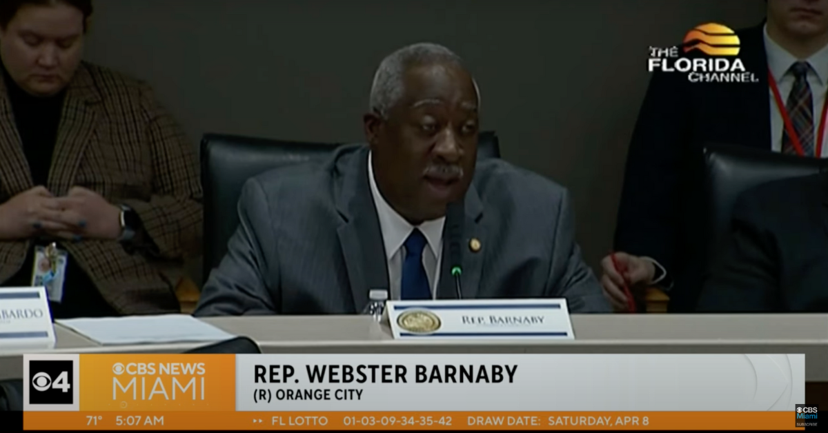 YouTube screenshot of Webster Barnaby